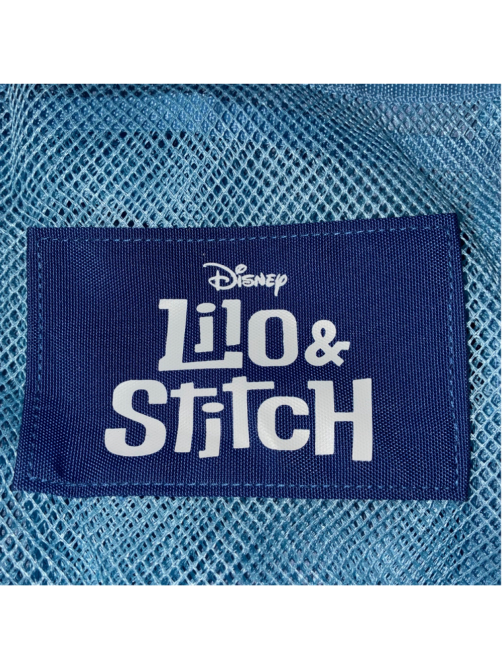 Disney Lilo & Stitch Women's Blue Mesh Tote Bag Large - Picture 3 of 3